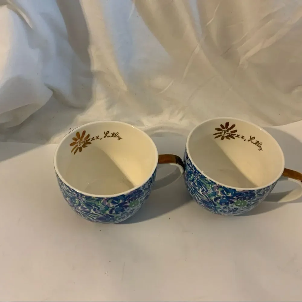 Lilly Pulitzer Set of 2 12 oz Mugs